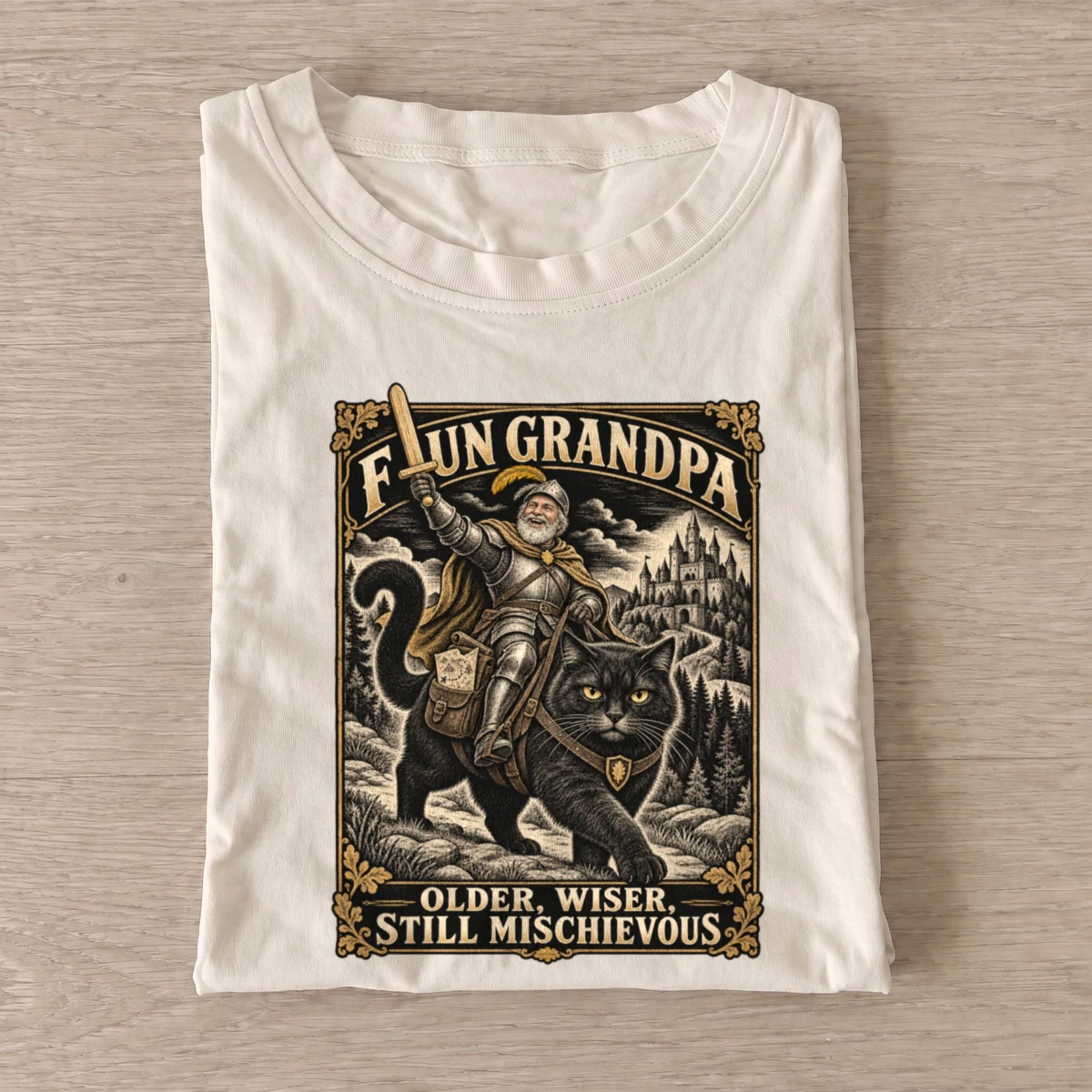 Fun grandpa cat rider t shirt sand20fun grandpa cat rider.webp