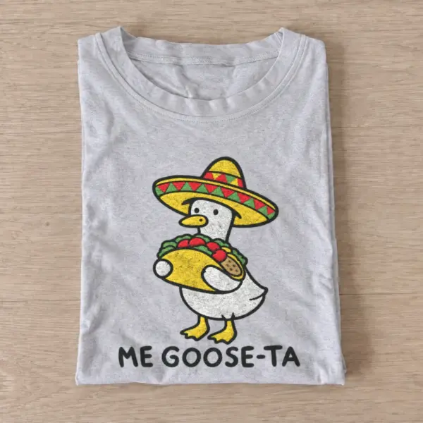 Me goose ta funny taco goose t shirt gray20me goose ta.webp