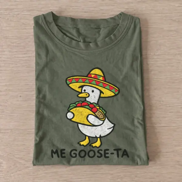 Me goose ta funny taco goose t shirt olive20me goose ta.webp