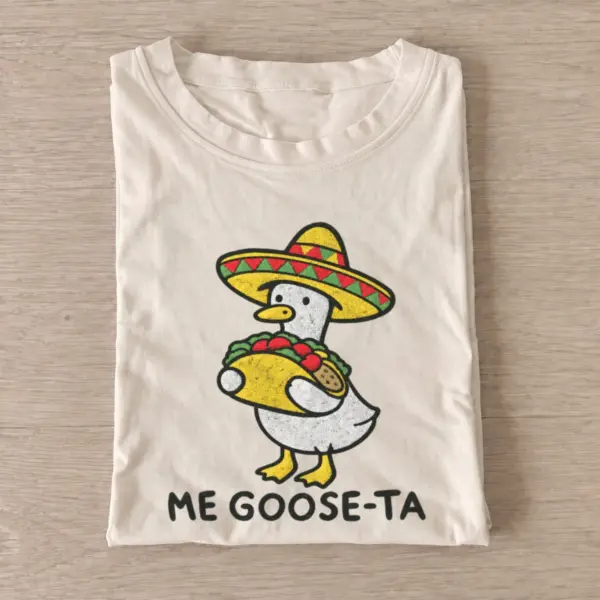 Me goose ta funny taco goose t shirt sand20me goose ta.webp
