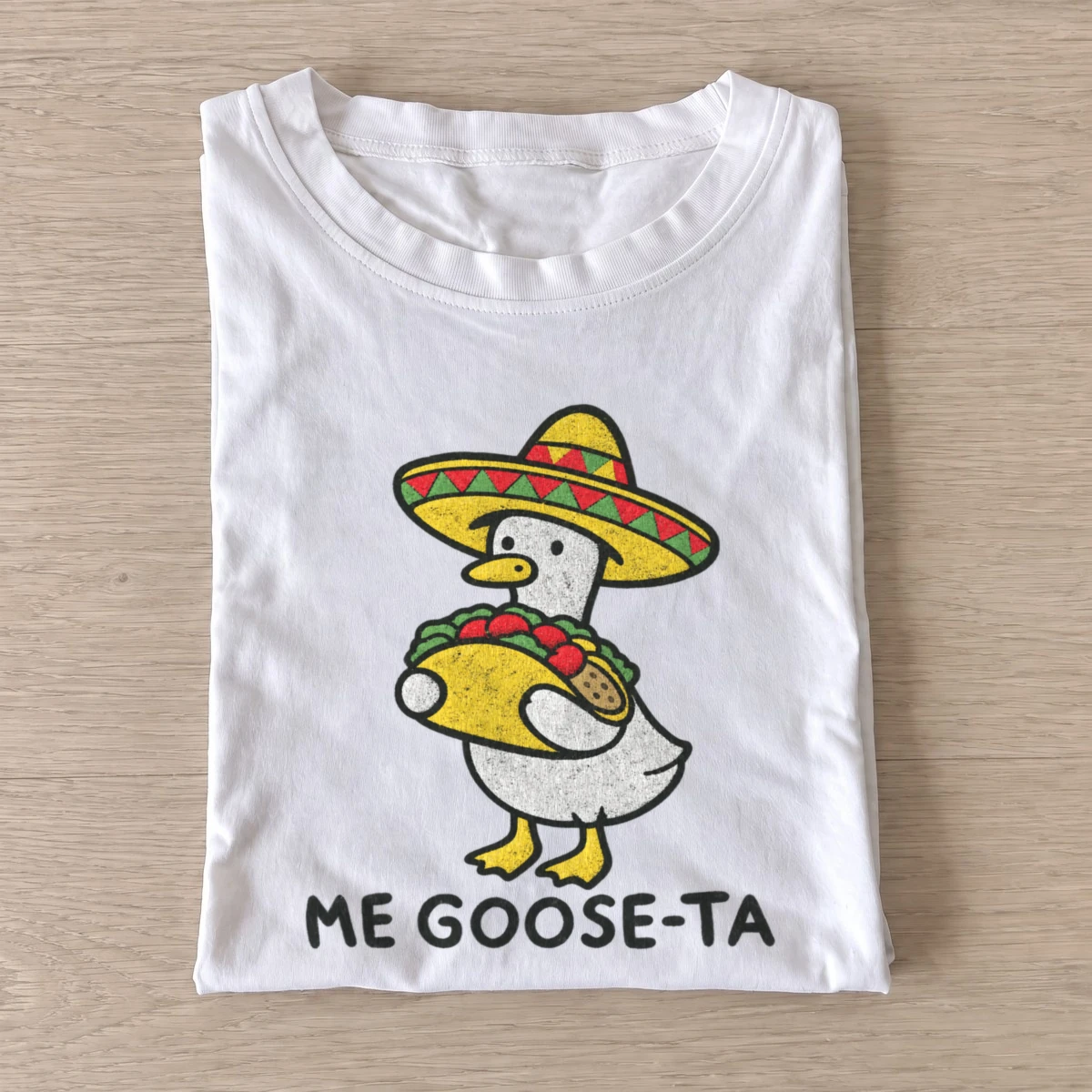 Me goose ta funny taco goose t shirt white20me goose ta.webp