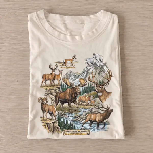 North american wildlife t shirt sand20north american.webp
