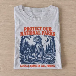 Protect our national parks local resident lizard t shirt gray20local resident lizard.webp