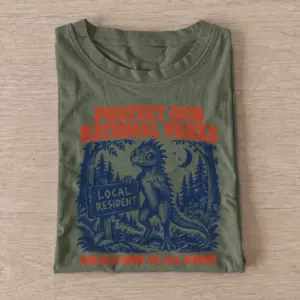 Protect our national parks local resident lizard t shirt olive20local resident lizard.webp