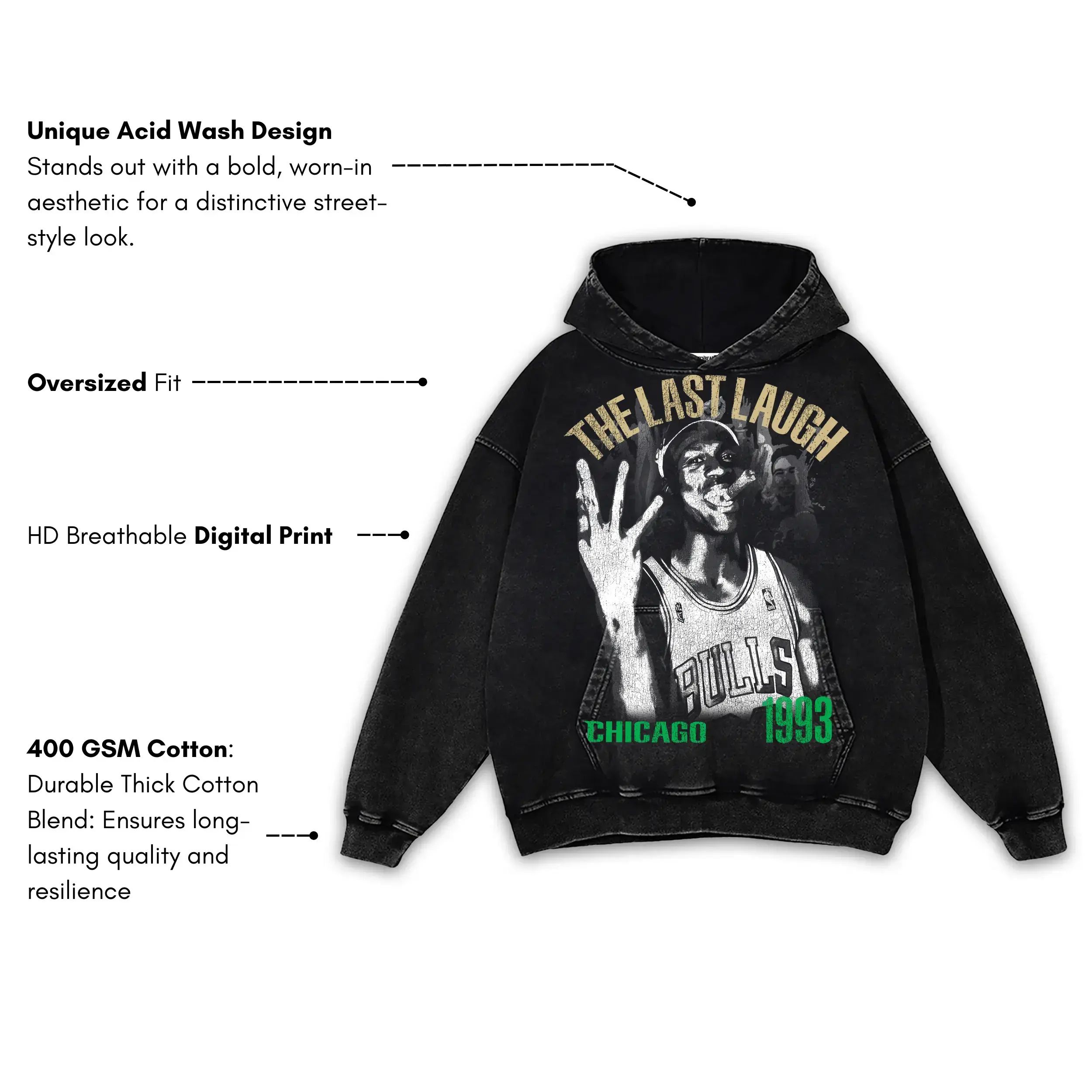 The Last Laugh (Lab Remix) — Vintage Acid Wash Hoodie - Image 3