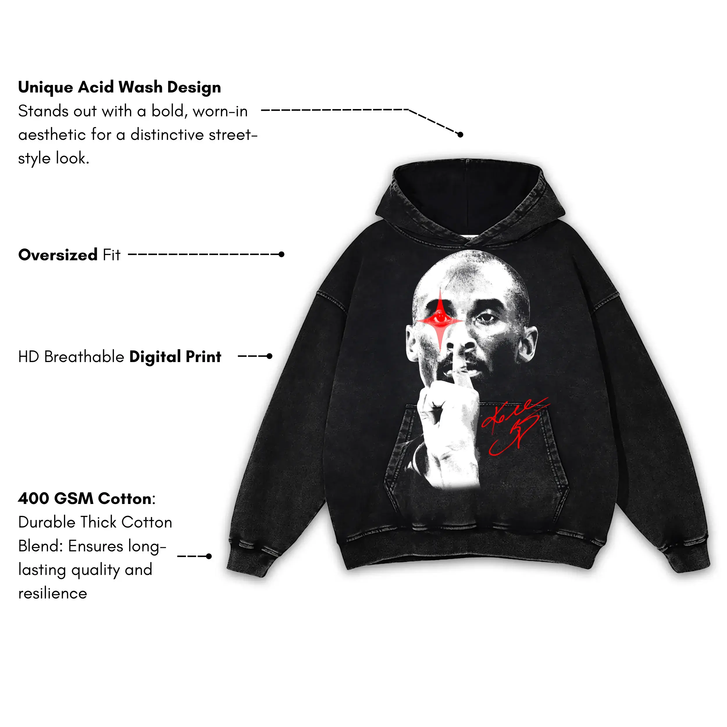 The Silencer Tribute (Lab Remix) — Vintage Acid Wash Hoodie - Image 3