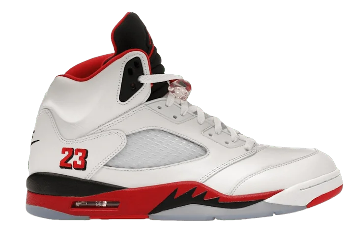 Air Jordan 5 Retro Fire Red Black Tongue 2025